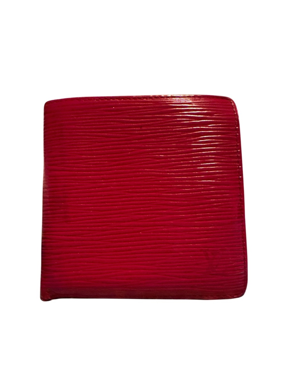Louis Vuitton Epi Red Bifold Wallet Coin Purse Made in France